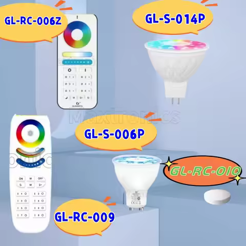 LED Spotlight GL-S-006P/GL-S-014P MR16 /GU10 5W Zigbee 3.0 Pro RGB+CCT Tuya Smart Life APP Alexa Con