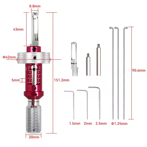 Haoshi-Multi-Décodeurs Multlock pour Serrure de Porte, Outils de Serrure, 5 7 Broches, MUL T LOCK 5R