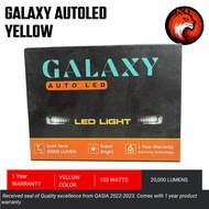 H1 Yellow Car Headlight LED Bulb, Foglamp replacement bulb, 65W (Galaxy Auto Led)
