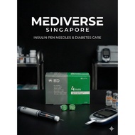 4mm Pen Micro Needles 100s - 4 mm 32G Microfine Ultrafine BD Fine Ultra