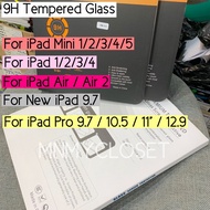 9H Tempered Glass For Apple iPad Mini / iPad Air / iPad Pro