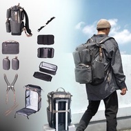 防水 筆電包 多格層背包 日常通勤 攝影 工具包 - 穿梭系列