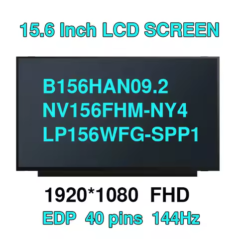 15.6" 144Hz Laptop LCD Screen B156HAN09.2 Fit NV156FHM-NY4 LP156WFG-SPP1 For Lenovo Legion 5-15ARH05
