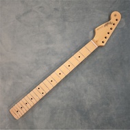 Left Hand Maple Electric Guitar Neck Replacement 22 Frets Maple Fretboard ST style Black Dot Inlay C