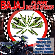 KAWASAKI BAJAJ CITI100FIRE DECALS STICKER / KAWASAKI DECALS STICKER