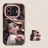 เคส IQOO Z9 5G Z9X 5G เคส Z9 5G IQOO ซิลิโคนนิ่มสำหรับเทอร์โบทิวลิปเจ้าหญิงเคสโทรศัพท์รวมทุกอย่างป้อ