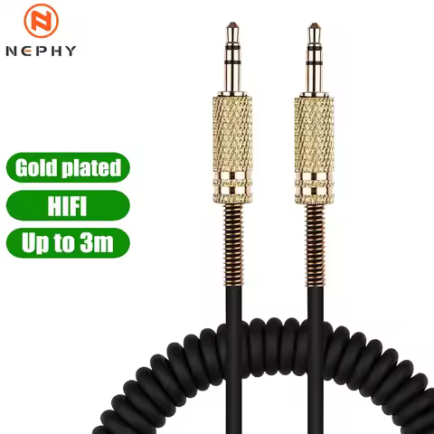 3.5mm To 3.5 mm TRS Jack Aux Cable For Marshall Woburn Kilburn II Speaker Headphones Car Spring Retr