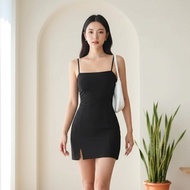 Side Slit Bodycon Dress Clubbing Karaoke Party Press Body Goals Premium Scuba Material 1643 - 64