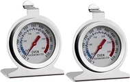 Yardwe Meat 2pcs Oven Thermometer Kitchen Temperature Telling Device Food Grill Kitchen Bbq Detectors Kitchen Cooking Thermometer for Fridge Dial Accessories Pointer Stainless Steel