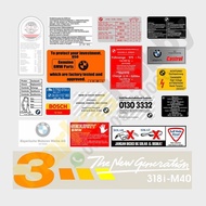 Sticker bmw E30 Set