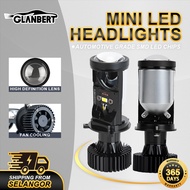 GLANBERT H4 LED Headlight Y6 H4 Lampu Led Kereta Led Light Car 6500k Mini Lens H7 Led Headlight H11 