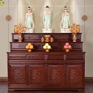 HY@ Three-Layer Altar Altar Household Bench Altar Home New Chinese Modern Ladder Steps Altar Incense Burner Table Middle