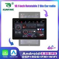 10.1 Inch Rotatable Vertical Screen Car Radio 2 Din Android Multimedia DVD Player GPS Navigation Aut