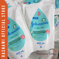PROMO Sabun Johnsons Milk Rice Hair & Body Baby Bath 400 ML - MILK + RICE