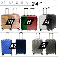 Travel Luggage Bag ABS suitcase 24 inch ready stock beg bagasi 24" H A1 A2 W P