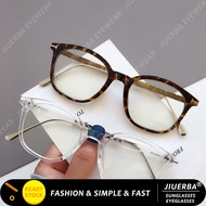 (JIUERBA)COD Korean Fashion Style Retro Round Frame Eyeglasses For Women/Men Myopia Frame Eyeglasses
