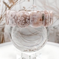 【浪漫櫻花】高品透體 粉嫩櫻花瑪瑙 水晶手排手串 / 一物一拍