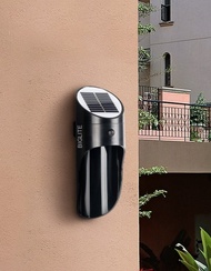 Biglite Solar Wall Lamp w/ Motion Sensor BBK-13 Blk DL Modern/Contemporary LED Lighting