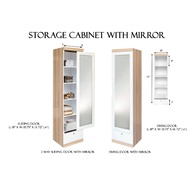 Storage cabinet with mirror/Mirror/Mirror Cabinet/Tall Cabinet/Storage cabinet/Multipurpose cabinet