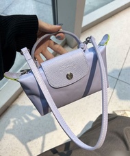 🔥清庫存｜超低價走貨 | Clear Stock | Ultra-low Price Sale | Longchamp Le Pliage Green夢幻柔霧淺紫mini餃子包 仙女必入超輕百搭手提斜