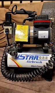 💥 優速達 💥 UStar U-601G 氣泵連6升氣缸 配雙水隔 布喉 高清化妝 模型制作 美甲 (U-Star U601G 自動停機)