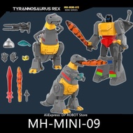 TRANSFORMASI BARU MHZ TOYS MH-MINI-09 MINI09 Grimlock 2.0 KO NA H44 Skala Kecil Action Figure Dengan