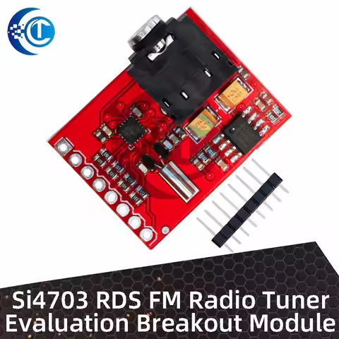 Si4703 RDS FM Radio Tuner Evaluation Breakout Module For Arduino AVR PIC ARM Radio Data Service Filt