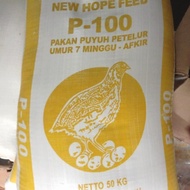 P-100 / Pakan Burung Puyuh Petelur P100 New Hope