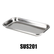 Tray Instrument Stainless Steel 201SS 304SS Autoclave Nierbeken Baki Medis Persegi Kotak Untuk Steri