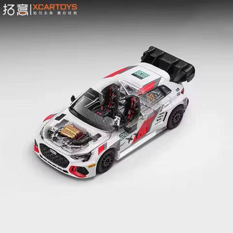 XCARTOYS 1/64 A3 Racing Alloy Car Model Collectibles finished ornaments Adult Gift Hobby & Toys