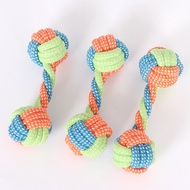 Dumbbell Molar Cotton Rope, Dog Knot Ball Supplies Teeth Cleaning Rope Toy Cotton Rope Knot Pet Dog 