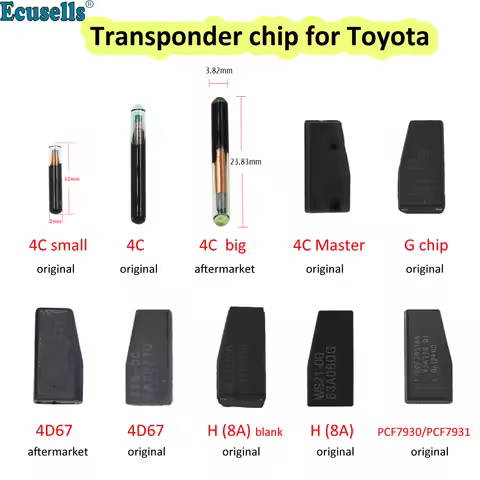 Original/Aftermarket Auto Transponder Car Key Chip 4D67 4C ID4C G 72 H 8A 128bit WS21-00 PCF7930/PCF