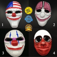 (fast delivery1-2days)Payday Mask Cosplay Horror Chain dallas hoxton joker Mask