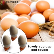 MIOSHOP 1/2/4Pcs Egg Cup Holder Opener Cute Accessories Eggs Container