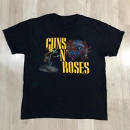 歐美搖滾Guns N’ Roses槍炮與玫瑰槍花樂隊周邊復古寬松短袖T恤