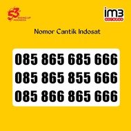 Kartu Perdana Nomor Cantik Indosat Triple 666 4 varian angka