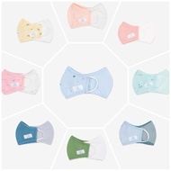 (smirks)Set of 02 Baby Masks made of naturally antibacterial Danish Bambus Bamboo Fiber BU Baby BA05