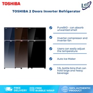 TOSHIBA 661L 2 Door Inverter Duo Hybrid Refrigerator GR-AG66MA | Ag+ BIO Deodorizer
