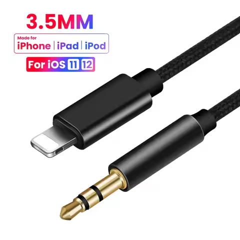 AUX Audio Cable 8 Pin To 3.5 mm Jack Speaker Cable For iPhone 7 8 X XS MAX XR Car Headphone Headset 