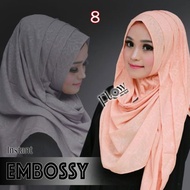 Instant Hijab Flow Pleated Embossy Ori | Aa511