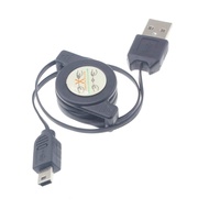USB Cable Retractable Mini-USB Charger Power Cord Compatible with HTC Droid Eris - Google G1 - Hero