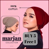 Tudung Inner Snowcap Tali ,Hadiah, Umrah inner hejab, Stretchable,Scarf Cotton Premium Tudung Cotton