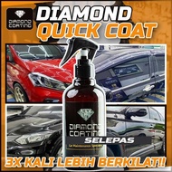 Diamond Coating 300ml (Free car wash cloth) Ceramic Quick Coating Spray  Car Polish  Headlamp