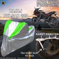 HIJAU BAJAJ PULSAR 220 Silver GREEN Motorcycle Cover Body Cover Bajaj PREMIUM Motorcycle Protective 