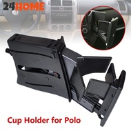 24HOME Car Center Console Cup Holder Drink Bottle Holder 6Q0858602E 6Q0 858 602 For VW Polo 9N 2002-