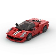 MOC Ferrari 488 Red Sports Cars Building Blocks Toys For Kids Boys & Girls Compatible With Lego Tech