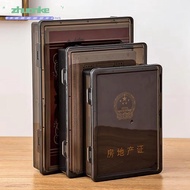 ZHUANPH Certificate Storage Box, Dustproof A4 A4 File Box, Practical Plastic Multifunctional Transpa