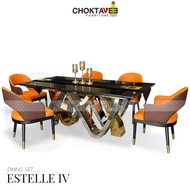 ชุดโต๊ะอาหาร 6ที่นั่ง 200cm. (Diamond Luxury Series) รุ่น TTB-LUX-DM ESTELLE-IV  [TB Collection]