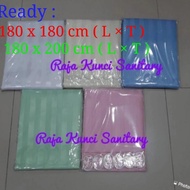 Textile Shower Curtain 200 x 200 cm/Waterproof Thick Bathroom Curtain