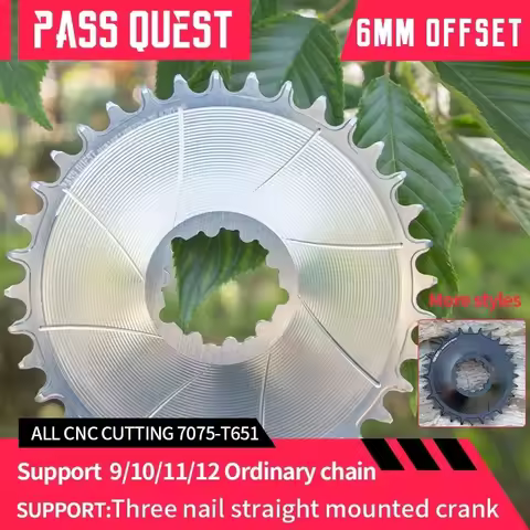 PASS QUEST for SRAM X0 SX NX XX1 XX X1 Eagle 3 bolt 6mm offset narrow wide chainring mountain bike s